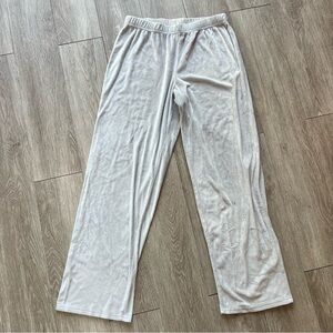 Juicy Couture Women's Velour Bling Tracksuit Pants Size Medium Gray Y2K 90s